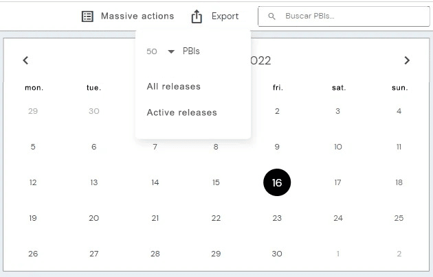 Export releases