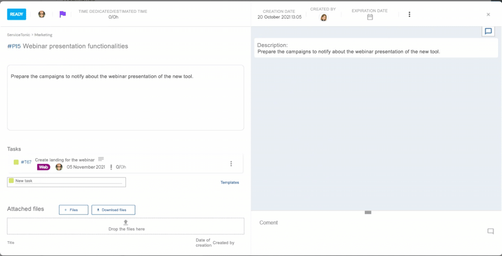 Notifications of changes in PBI