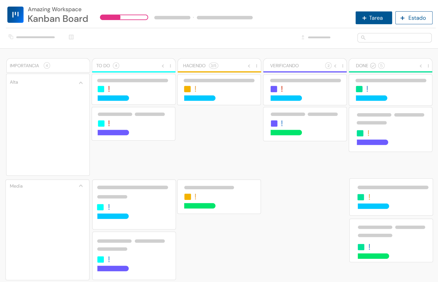 Tablero kanban