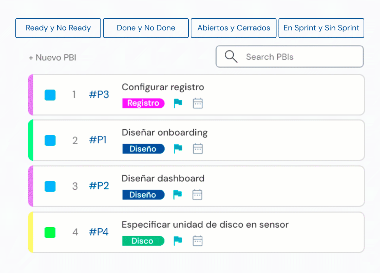 Prioriza tareas en product backlog